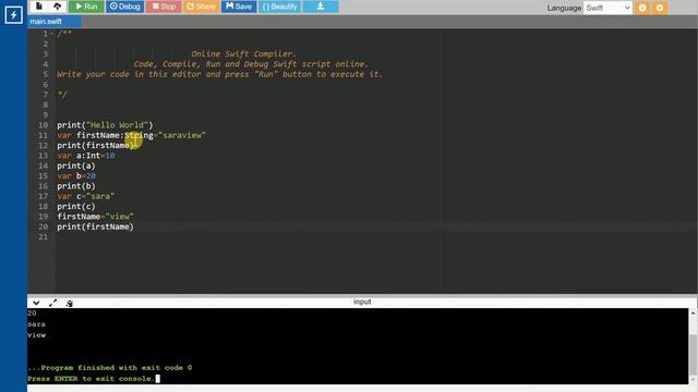 Swift tutorial variables and constants | Tamil | Swift in Tamil | смотреть онлайн