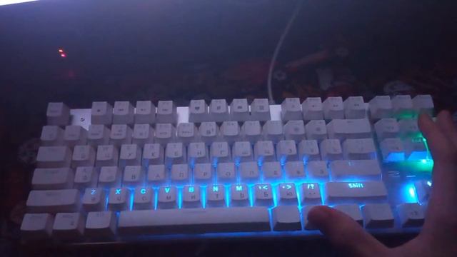 все режимы подветки клавиатуры Metoo Zero X 51 White