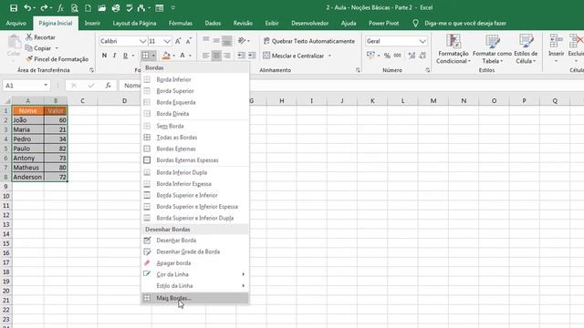 Excel Aula 02 - Como Usar o Excel Parte 2 смотреть онлайн