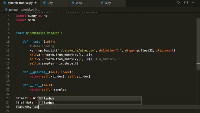 PyTorch Tutorial 09 - Dataset and DataLoader - Batch Training смотреть онлайн