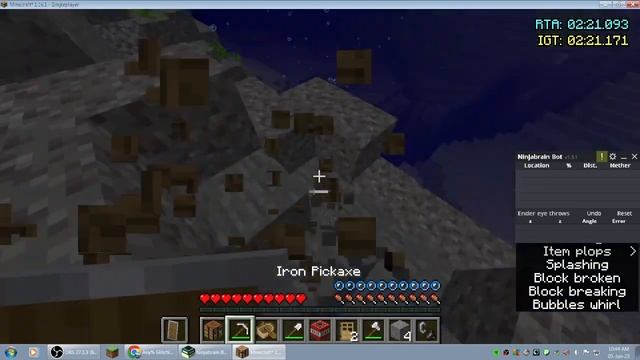 Minecraft Java Edition any% random seed glitchless 17:25 modded смотреть онлайн