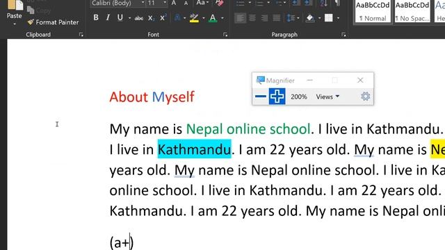 Class 6 computer | chapter 11| Word processing Practical |#MS word | #grade 6 Computer| in #Nepal смотреть онлайн
