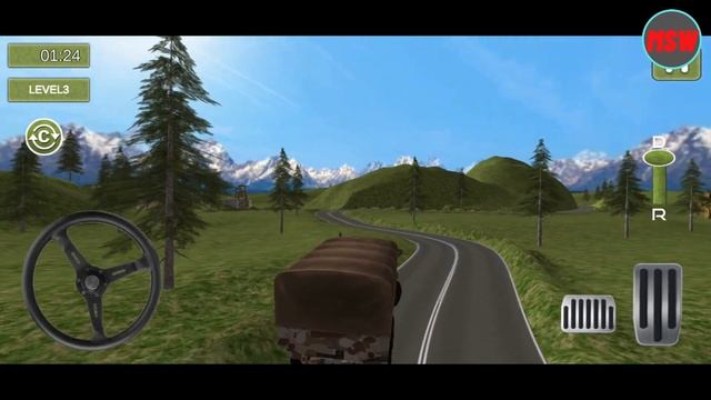 Army Cargo Truck Transport Driving Simulator 3D: Level 3 | Android Gameplay Walkthough смотреть онлайн
