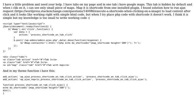 Wordpress: How can I run shortcode after click with ajax? смотреть онлайн