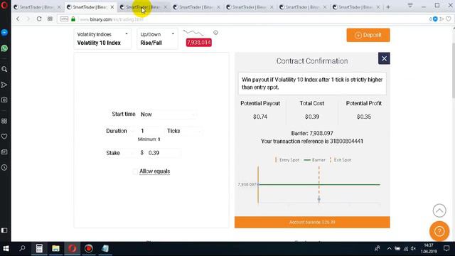 Binary Rise Fall Fast Martingale Method смотреть онлайн