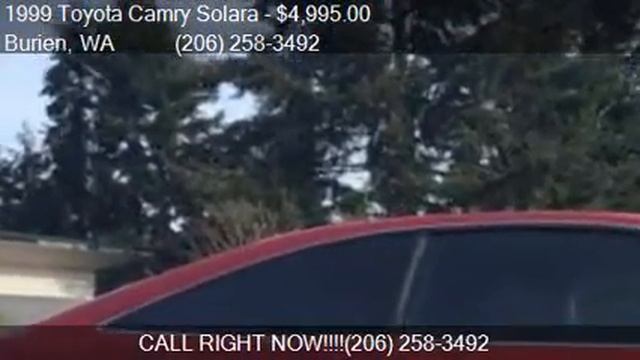 1999 Toyota Camry Solara SE 2dr Coupe for sale in Burien, WA смотреть онлайн