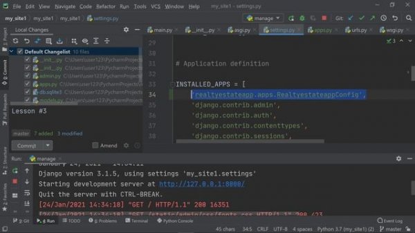 Как закоммитить код на Github из PyCharm / уроки Python