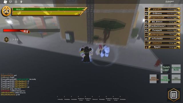 Star Platinum: The World vs Silver Chariot Requiem (Roblox - Your Bizarre Adventure) смотреть онлайн