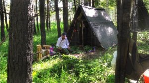 Один в Лесу на Болоте / Запилил Станок как у деда!  Заготовка.