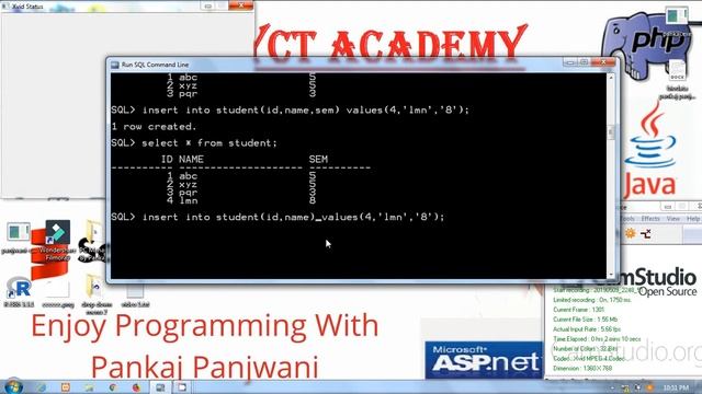 Oracle in Hindi By Pankaj Panjwani #12 | null or not null смотреть онлайн