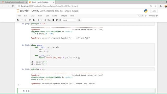Python 12.07 Python - Nesneye Yönelik Programlama: Operator Overloading смотреть онлайн
