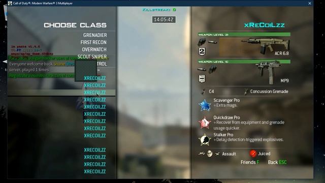 [Mw3/PC] Le Paste Mod Menu [TeknoGods] смотреть онлайн