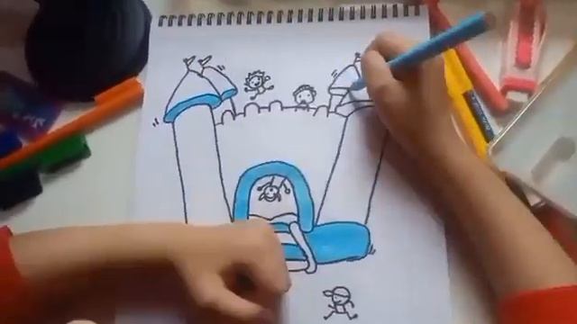 Drawing bouncy castle (Art for kids hub inspired смотреть онлайн