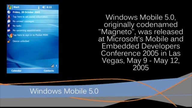 Windows Mobile through the years (Pocket PC 2000 - Windows Mobile 6.5) смотреть онлайн
