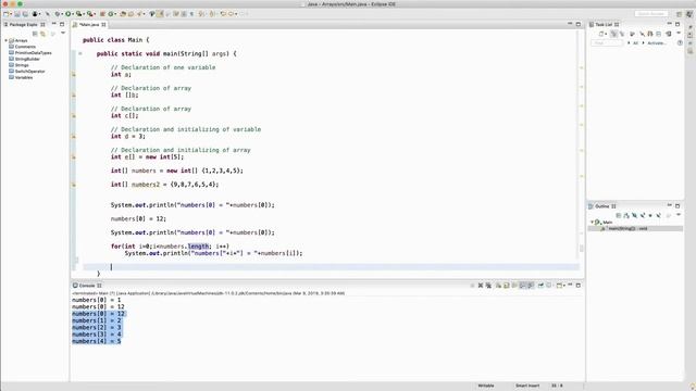 Arrays in Java смотреть онлайн