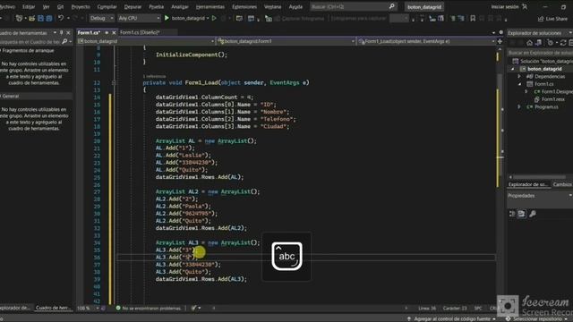 Agregar Boton en una columna dentro DataGridView/ C# смотреть онлайн