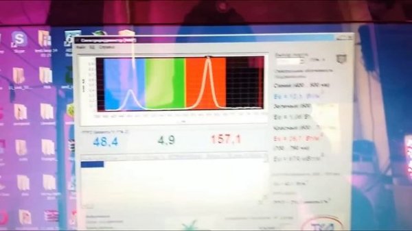 Фитолампа Аполло 6. Тест и спектр. Apollo6