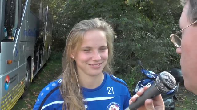 Tabea Kemme nach das Spiel Duisburg-Potsdam auf 19 10 2014 смотреть онлайн