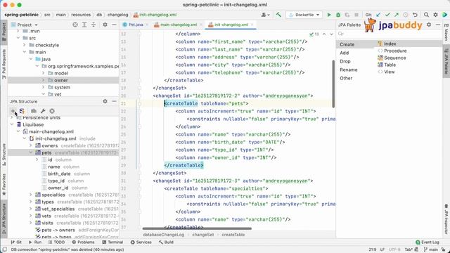 Viewing Liquibase Changelog Structure | JPA Buddy смотреть онлайн