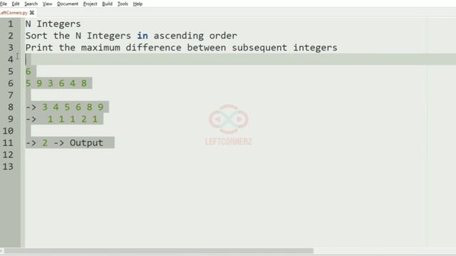 skillrack dailychallengelogicandsolution-maximum difference-subsequent integers(05-02-2021)[id-4730 смотреть онлайн