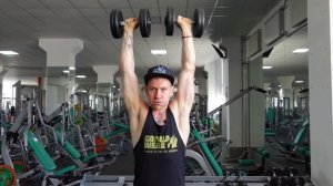 Армейский жим (с гантелями)