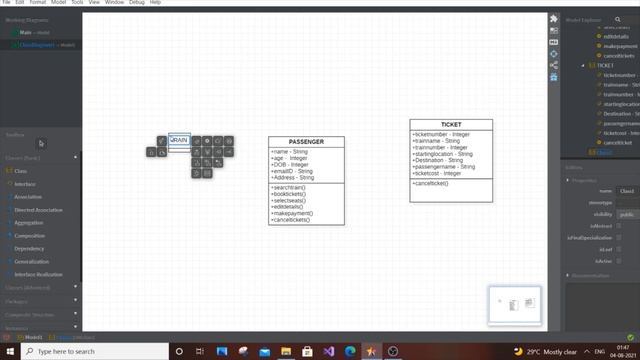Class diagram for railway reservation system | Train ticket booking system uml class diagram смотреть онлайн