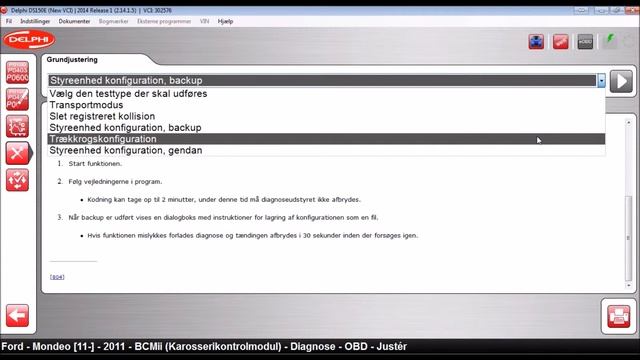 Ford Mondeo 2011- kodning af træk med Delphi смотреть онлайн