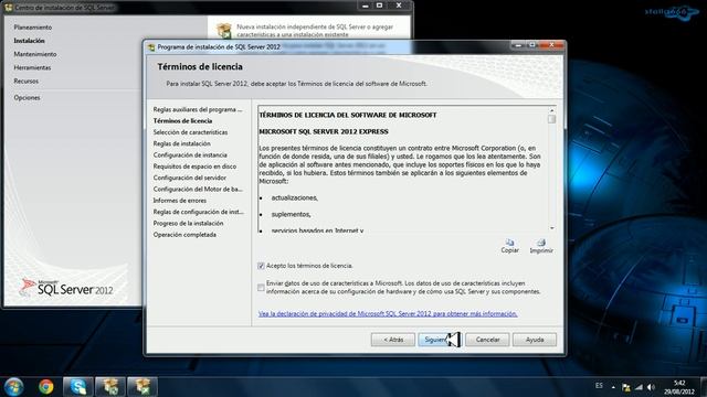 Instalacion de SQL server 2012 con management studio смотреть онлайн