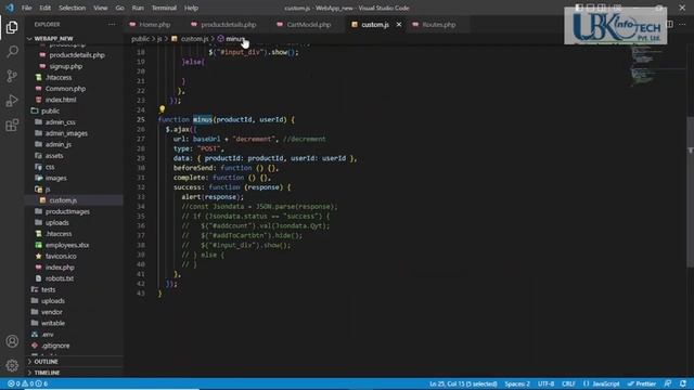 Codeigniter Shopping Cart Ajax (Remove Cart)Increment Decrement|codeigniter 4 tutorial for beginner смотреть онлайн