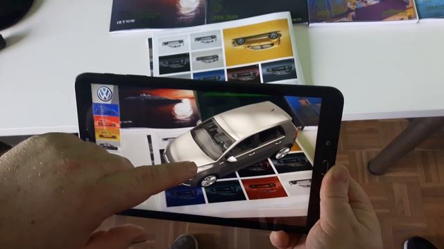 Volkswagen Golf 3D Augmented reality demo смотреть онлайн