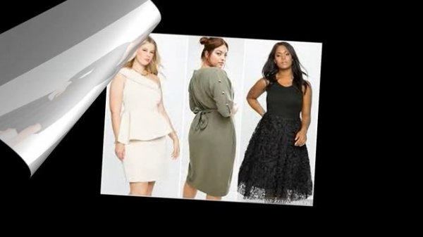 Шикарное  вечернее   платье  для  полных  женщин /   Chic evening dress for overweight women