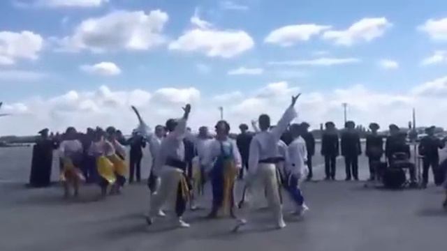 Аэропорт Борисполь. Пляски на лётном поле по поводу безвиз