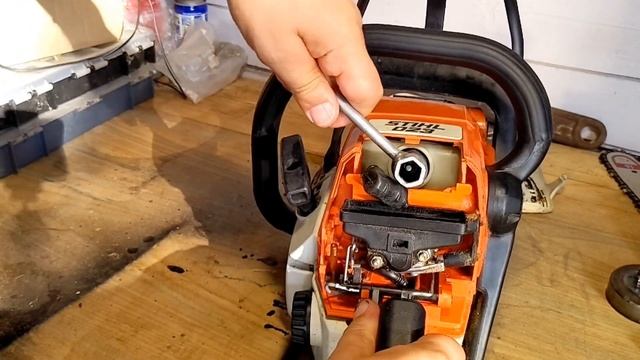 Как снять сцепление на бензопиле Stihl без специнструмента смотреть онлайн