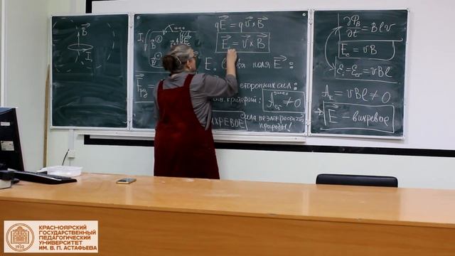 Объяснение явления электромагнитной индукции. Вихревое электрическое поле. смотреть онлайн