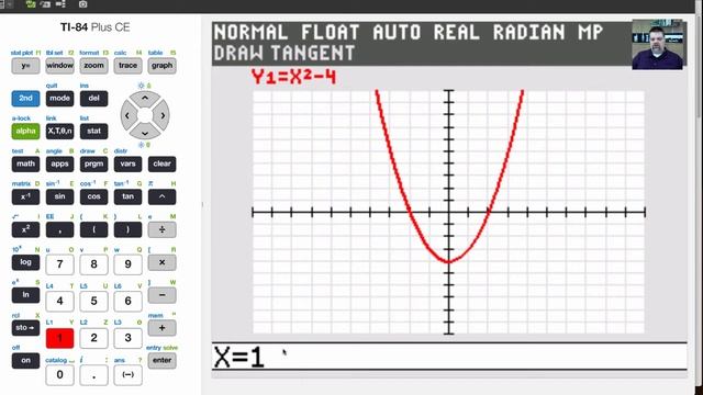 TI-84 CE Tutorial 35 Finding The Equation of the Tangent Line of a Curve at a Point смотреть онлайн