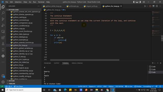 Python Continue Statements #167 #LingarajTechhub смотреть онлайн