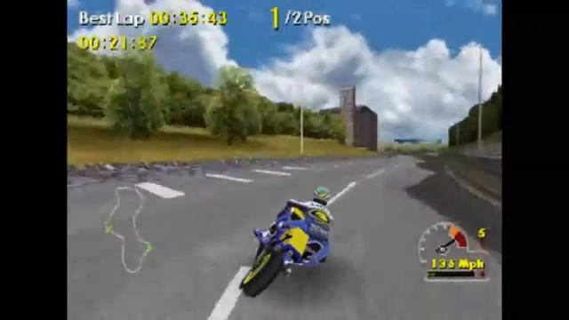 PS1 (ePSXe emulator) Moto Racer World Tour best laps смотреть онлайн