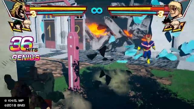 My Hero One's Justice All Might Combos смотреть онлайн
