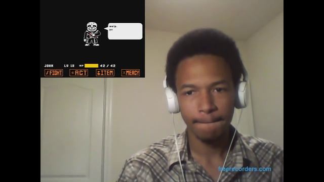 Blind Reaction to: Undertale "Sans vs Chara" Fan Videos смотреть онлайн