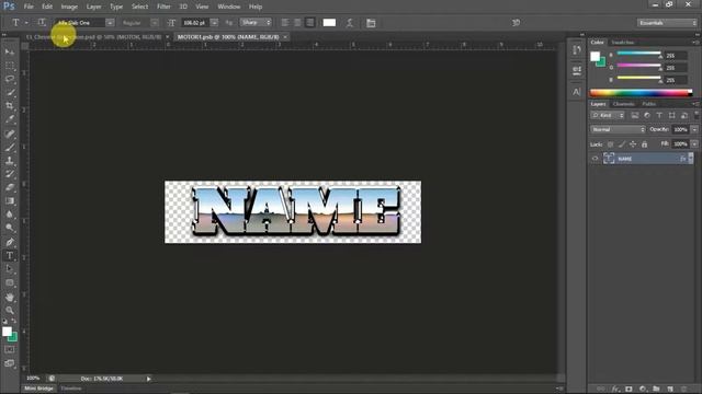 how to make 3d text in photoshop cs6 extended | Chrome reflection Photoshop template смотреть онлайн