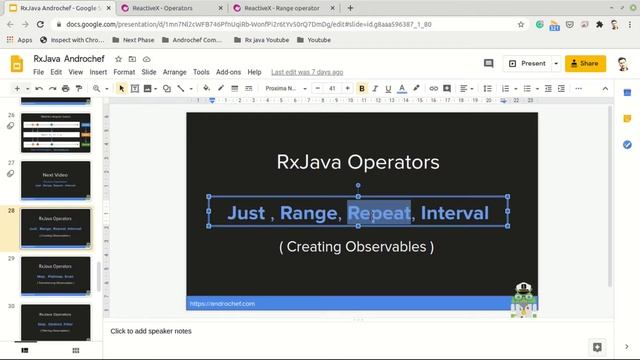 Part - 6 - Creation Operators - Just, Range, Repeat, Interval - RxJava Full Course for beginners смотреть онлайн