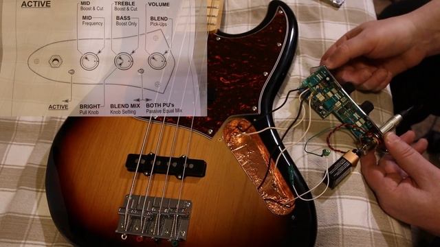 John East J-Retro Jazz Bass Preamp Install- Easy Install and no solder required. смотреть онлайн