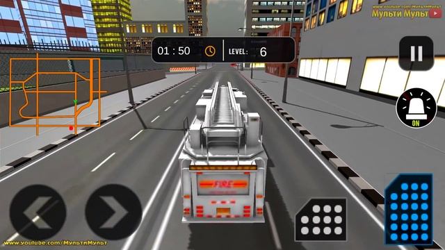 Firefighter Truck 911 Rescue 3D: Car City Duty Emergency Driving - Best Android GamePlay смотреть онлайн
