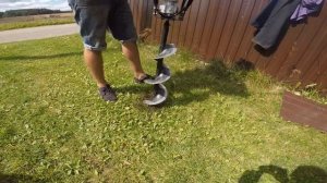 Первый запуск мотобур бензо инструмент