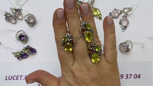 КАК КРАСИВО! Натуральные камни и серебро! Украшения завода ВЕГА! смотреть онлайн