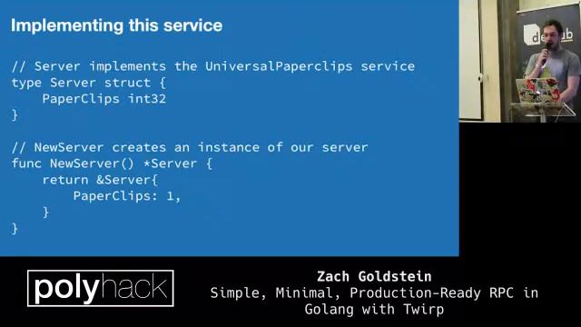 Zach Goldstein - Simple, Minimal, Production-Ready RPC in Golang with Twirp смотреть онлайн