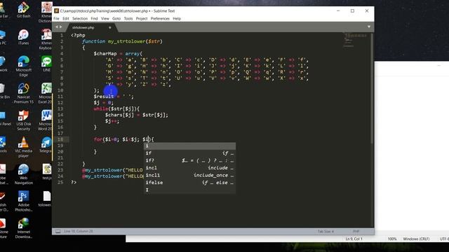 How to UpperCase to LowerCase without built in function in php смотреть онлайн