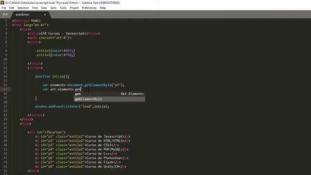 Curso de Javascript #78 - getAttribute, obtendo atributos HTML pelo javascript смотреть онлайн