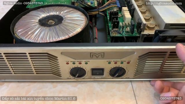 Cục đẩy Bãi ,SÒ SẮT ,Martin S1.6- 32 Sò 16 Sò Sắt -Technology- USA  Trị 2 Cặp Loa 40,30