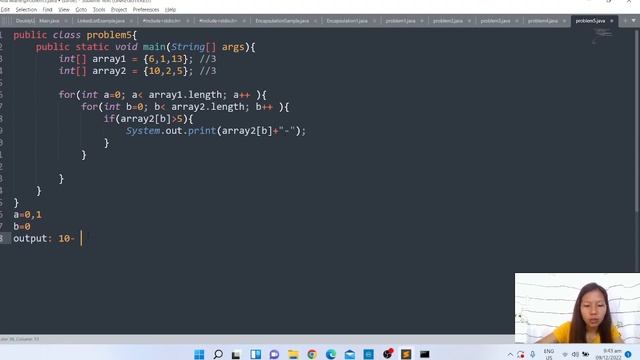 Problem 5 Tracing in Java Arrays ( Ana Marie Sarabe) смотреть онлайн